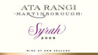 Ata Rangi Syrah 2009 Front Label