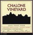 Chalone Estate Pinot Noir 2002 Front Label