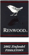 Renwood Fiddletown Zinfandel 2002 Front Label