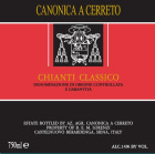 Canonica A Cerreto Chianti Classico 2007 Front Label