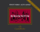Castelfeder Alto Adige Burgum Novum Pinot Nero Riserva 2012 Front Label