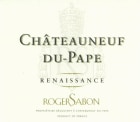 Roger Sabon Chateauneuf-du-Pape Renaissance Blanc 2014 Front Label