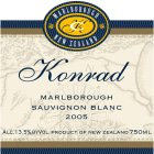 Konrad Marlborough Sauvignon Blanc 2005 Front Label
