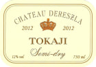 Chateau Dereszla Tokaji Semi-Dry 2012 Front Label