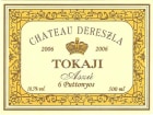 Chateau Dereszla Tokaji Aszu 6 Puttonyos 2006 Front Label