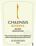 Chilensis Reserva Malbec 2013 Front Label