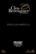 Clos Berenguer Finca Les Sorts Priorat 2008 Front Label