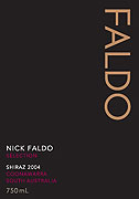 Nick Faldo Shiraz 2004 Front Label