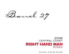 Barrel 27 Right Hand Man Syrah 2008 Front Label