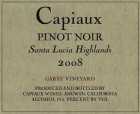 Capiaux Cellars Garys Vineyard Pinot Noir 2008  Front Label