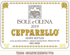 Isole e Olena Cepparello 2019  Front Label