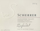Scherrer Winery Scherrer Vineyard Old & Mature Vines Zinfandel 2014  Front Label