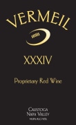 Vermeil Wines XXXIV Proprietary Red 2014  Front Label