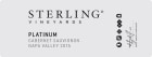 Sterling Platinum 2015 Front Label