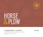 Horse & Plow Winery Cabernet Franc 2018  Front Label