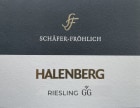 Schafer-Frohlich Halenberg Riesling Grosses Gewachs 2022  Front Label