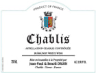 Jean-Paul Droin Chablis 2018  Front Label