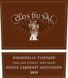 Clos Du Val Hirondelle Vineyard Estate Cabernet Sauvignon 2015  Front Label