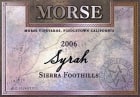 Morse Wines Syrah 2006 Front Label