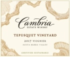 Cambria Tepusquet Vineyard Viognier 2017 Front Label