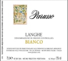 Parusso Langhe Bianco  2017 Front Label