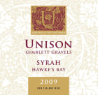 Unison Vineyard Syrah 2009  Front Label