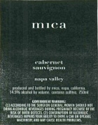 Buccella Mica Cabernet Sauvignon 2012  Front Label