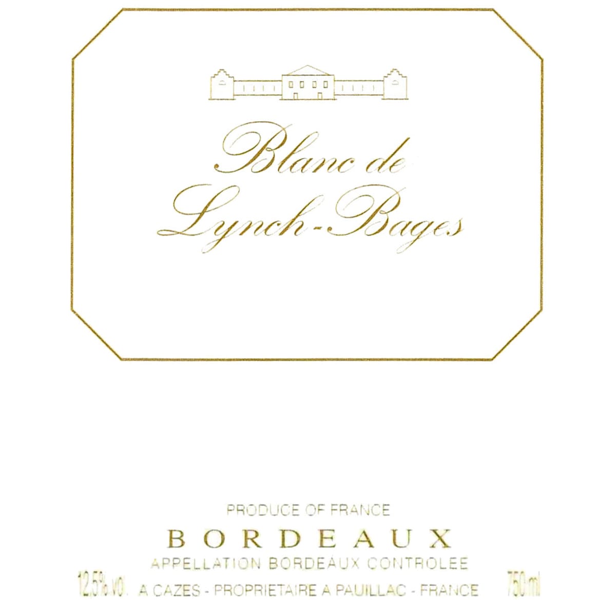 Chateau Lynch-Bages Blanc de Lynch-Bages 2006 Front Label