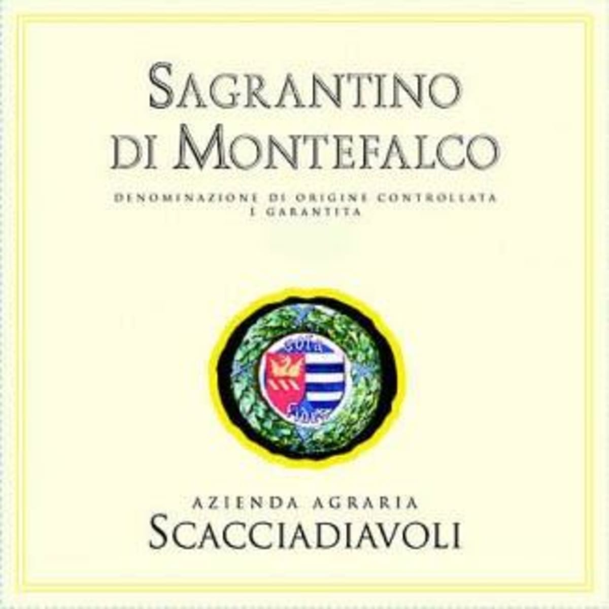 Scacciadiavoli Sagrantino di Montefalco 2011 Front Label