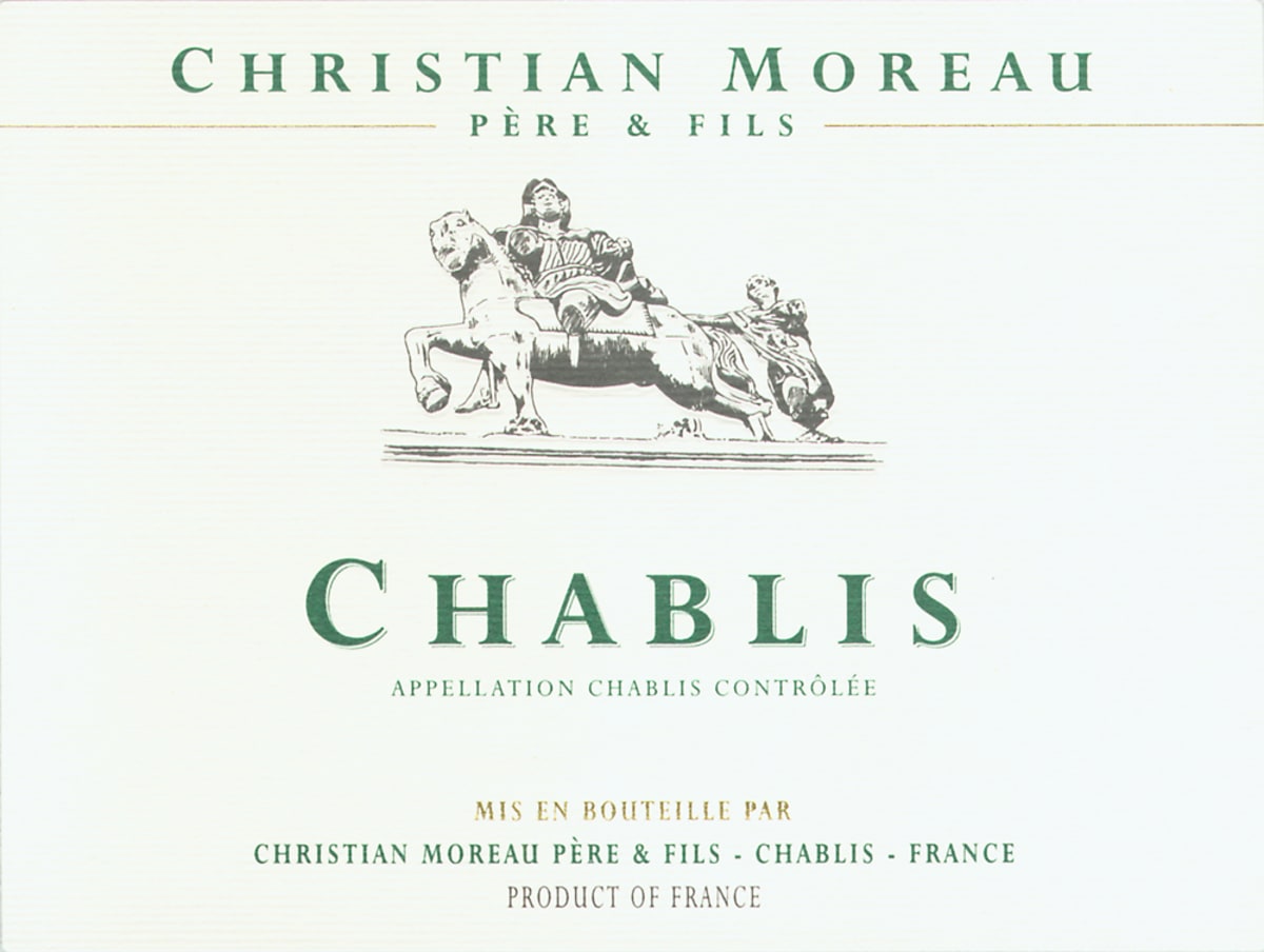 Christian Moreau Chablis 2009 Front Label