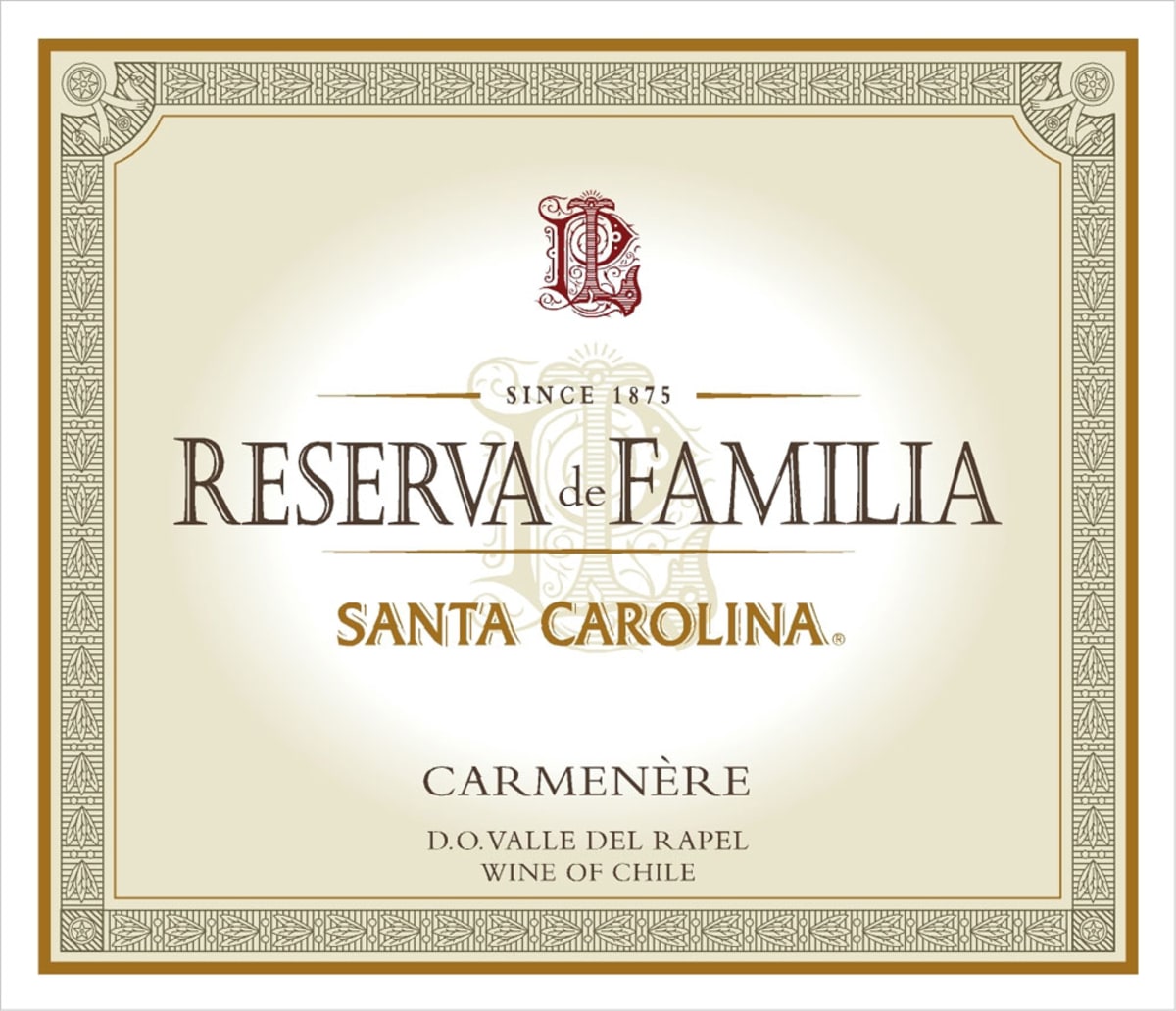 Santa Carolina Reserva de Familia Carmenere 2009 Front Label