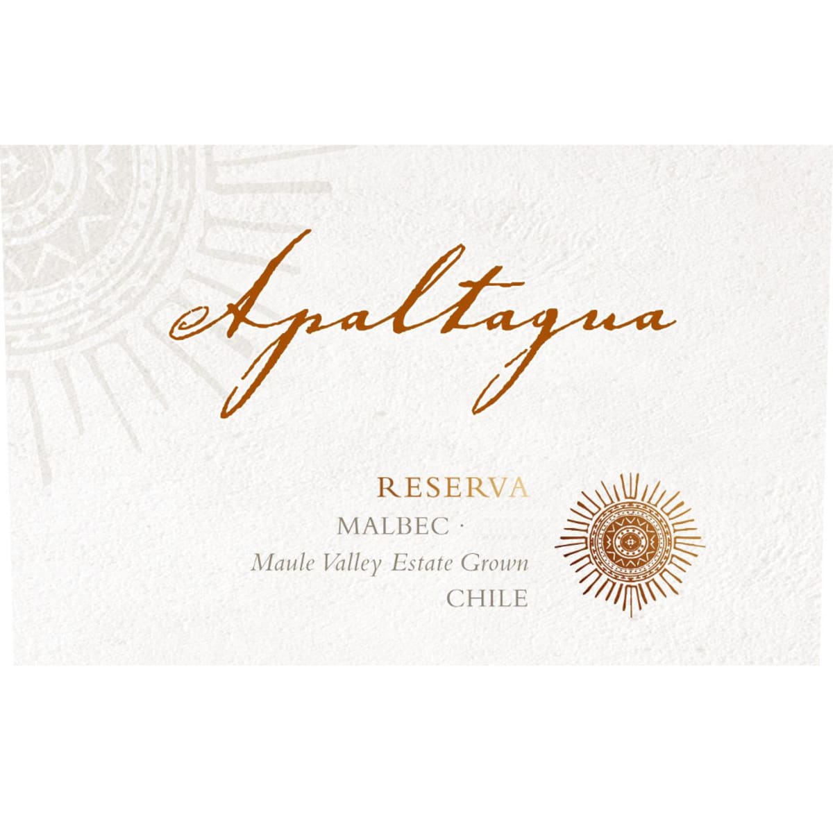 Apaltagua Reserva Malbec 2011 Front Label
