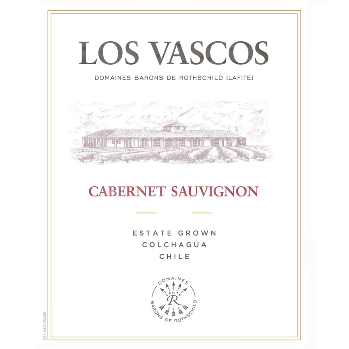 Los Vascos Cabernet Sauvignon 2014 Front Label