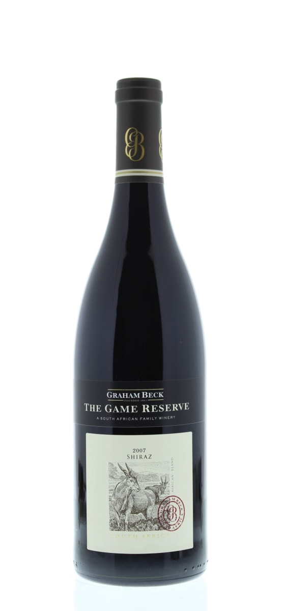 Rooiberg Winery Game Reserve Shiraz 2007 Front Bottle Shot
