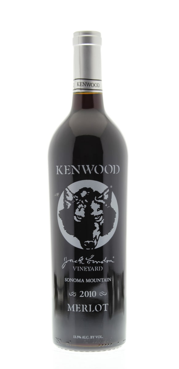 Kenwood Jack London Vineyard Merlot 2010 Front Bottle Shot