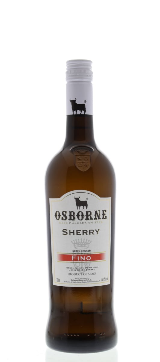 Osborne Fino Sherry Front Bottle Shot