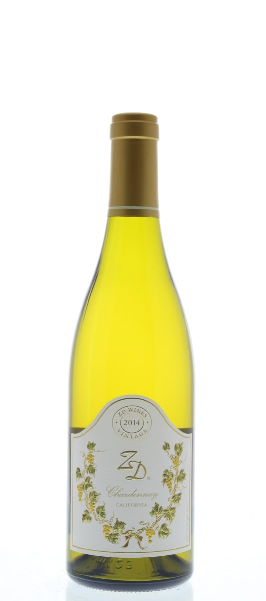 ZD Wines Chardonnay 2014 Front Bottle Shot