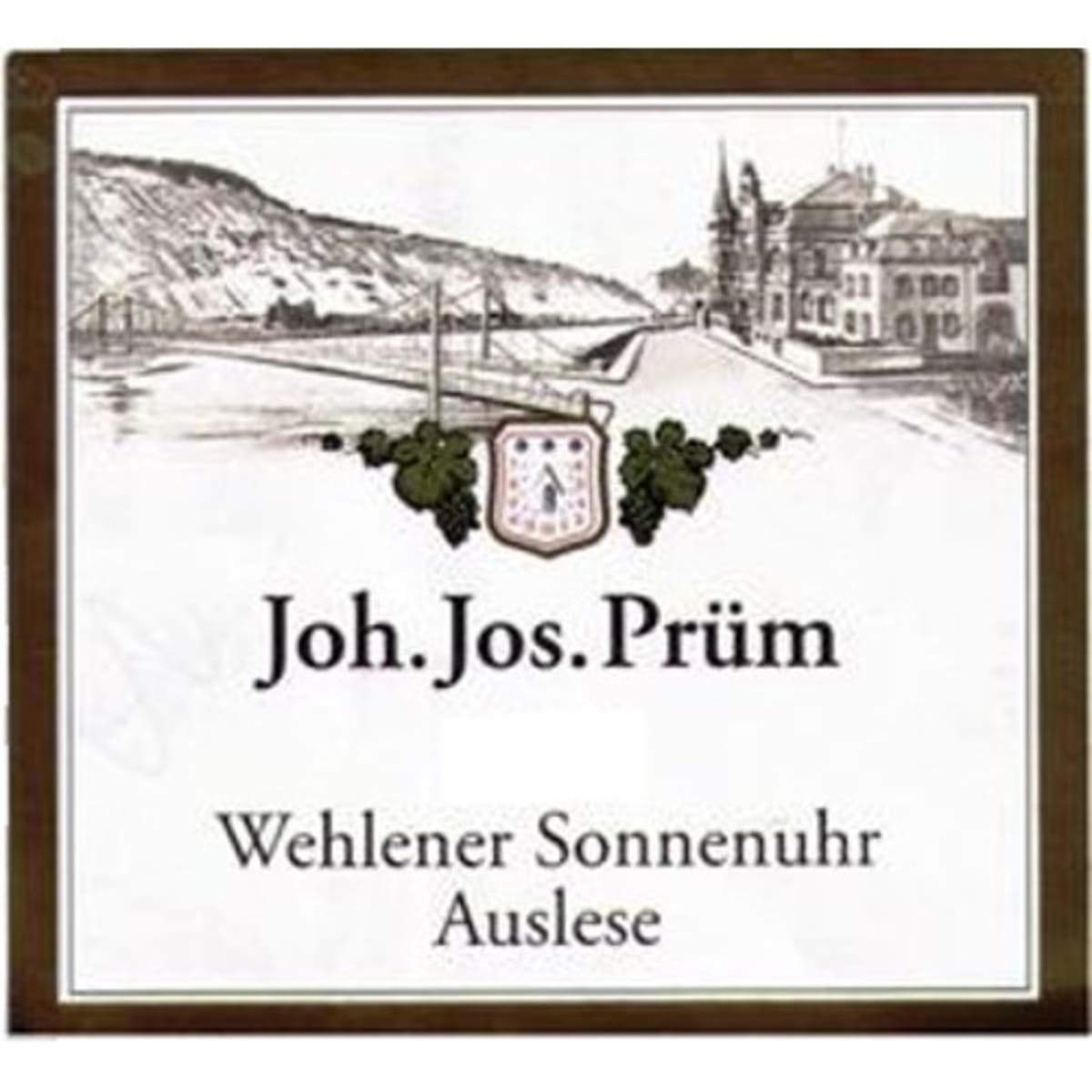 J.J. Prum Wehlener Sonnenuhr Riesling Auslese 2013 Front Label