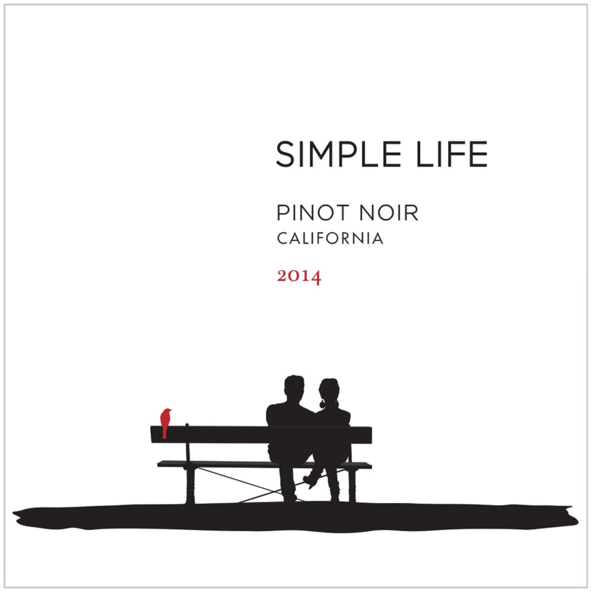 Simple Life Pinot Noir 2014 Front Label