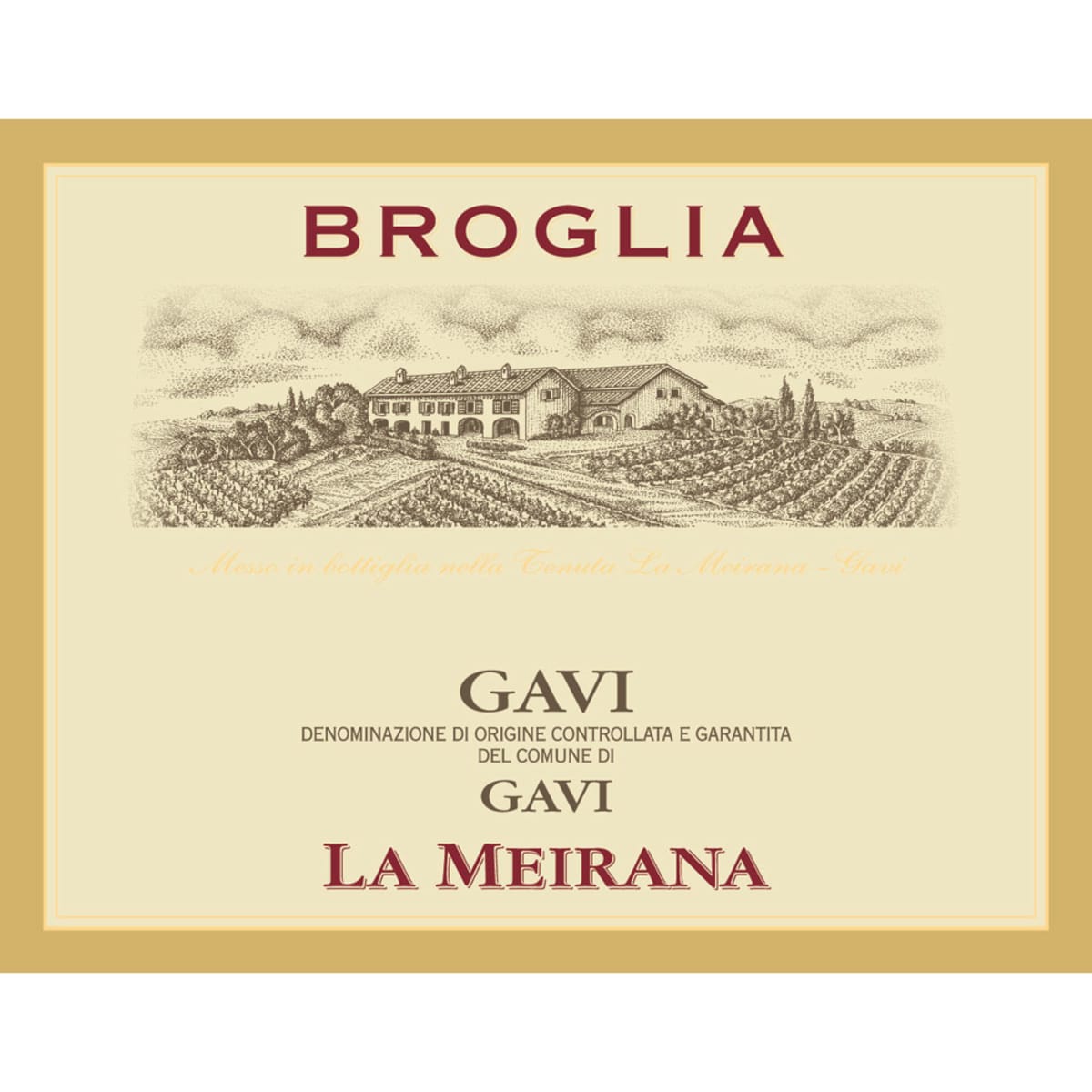 Broglia Gavi La Meirana 2015 Front Label