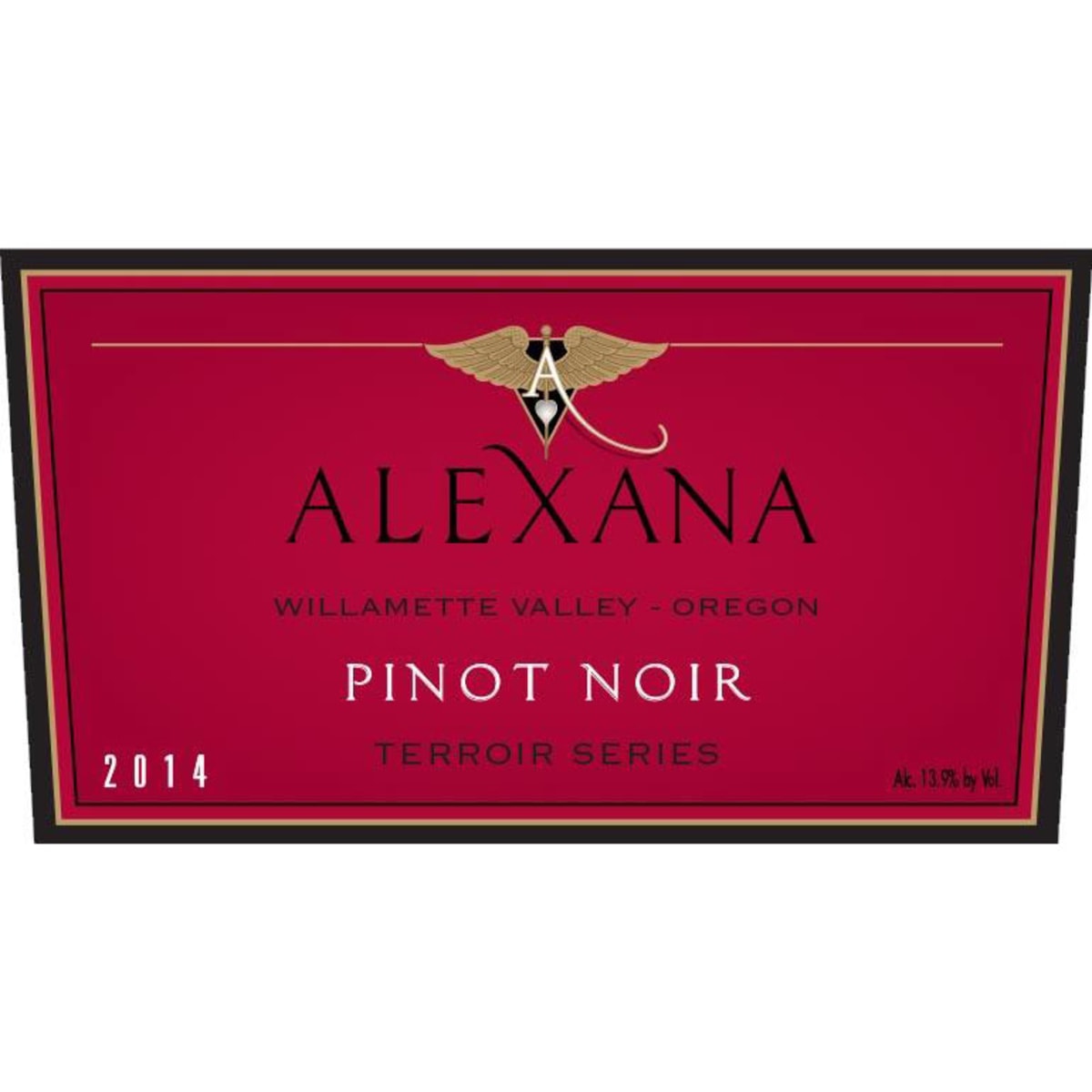 Alexana Terroir Series Pinot Noir 2014 Front Label