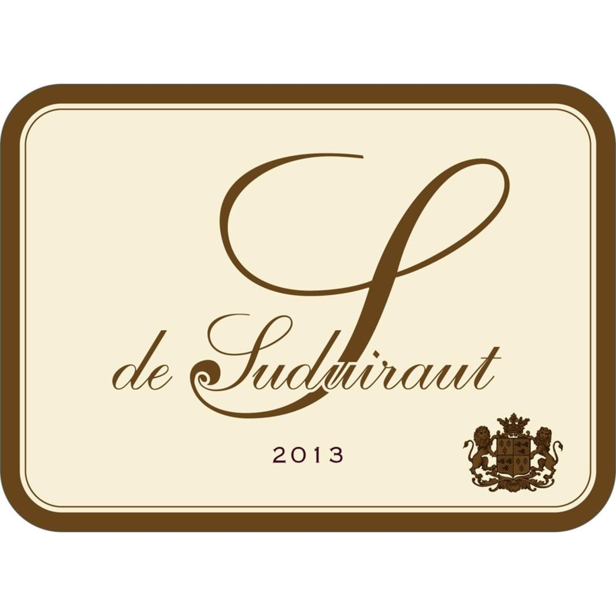 Chateau Suduiraut S de Suduiraut 2013 Front Label
