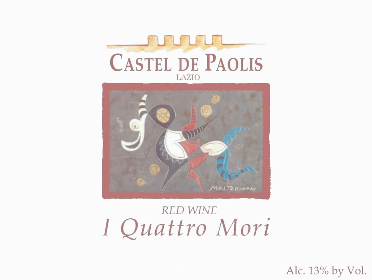 Castel De Paolis Azienda Agricola Lazio I Quattro Mori Rosso 2011 Front Label