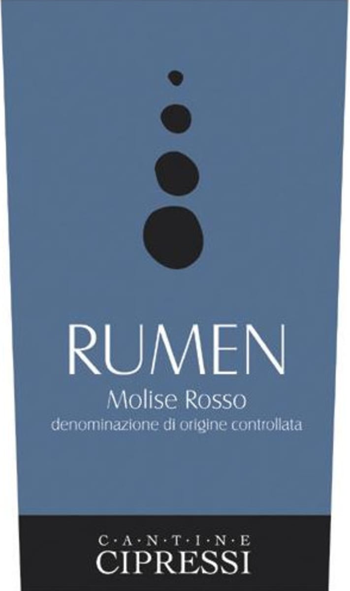 Claudio Cipressi Molise Rumen Rumen 2009 Front Label