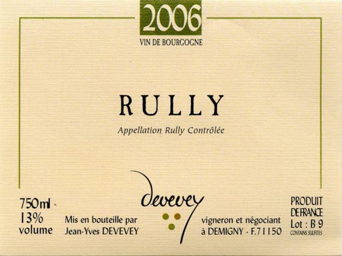 Domaine Du Bois Guillaume Rully 2006 Front Label