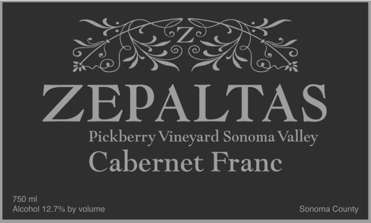 Zepaltas Pickberry Vineyard Cabernet Franc 2013 Front Label
