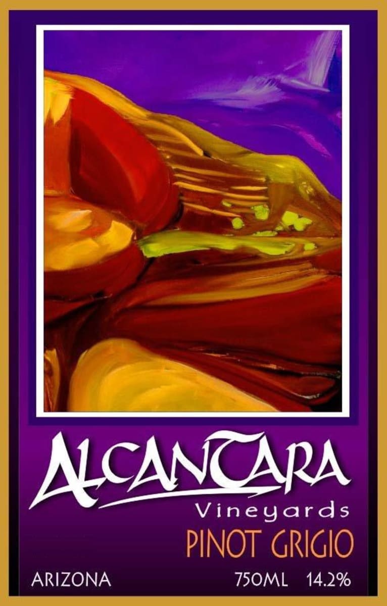 Alcantara Vineyard Pinot Grigio 2014 Front Label