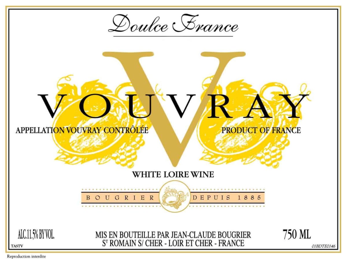 Famille Bougrier Loire Vouvray 2013 Front Label