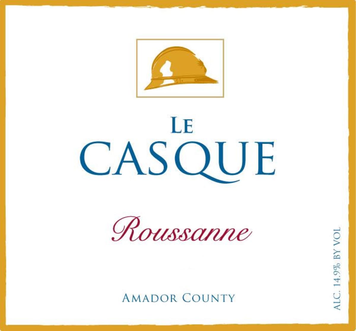 Casque Wines Roussanne 2014 Front Label
