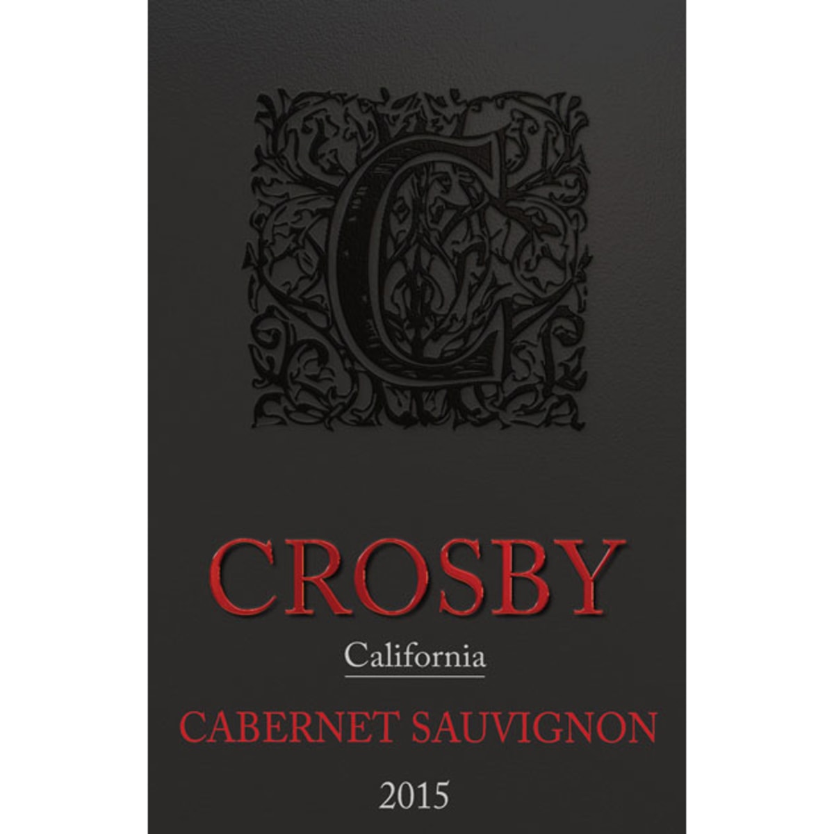 Crosby Cabernet Sauvignon 2015 Front Label